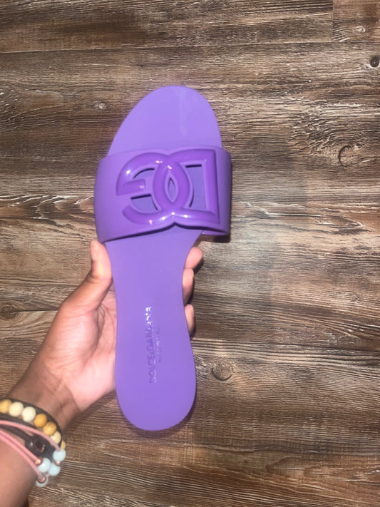Purple Dolce and Gabanna sandals